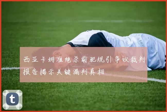 西亚卡姆准绝杀前犯规引争议裁判报告揭示关键漏判真相